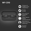 Sony WFC510 | Cuffie True Wireless - Piccole e leggere, Connessione Bluetooth Multipoint, Ambient Sound, Classificazione IPX4, Spotify Tap, Ricarica Rapida, Batteria da 22 ore, iOS e Android-Nero - Nero