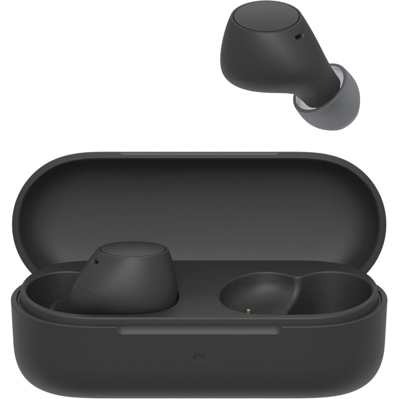 Sony WFC510 | Cuffie True Wireless - Piccole e leggere, Connessione Bluetooth Multipoint, Ambient Sound, Classificazione IPX4, Spotify Tap, Ricarica Rapida, Batteria da 22 ore, iOS e Android-Nero - Nero