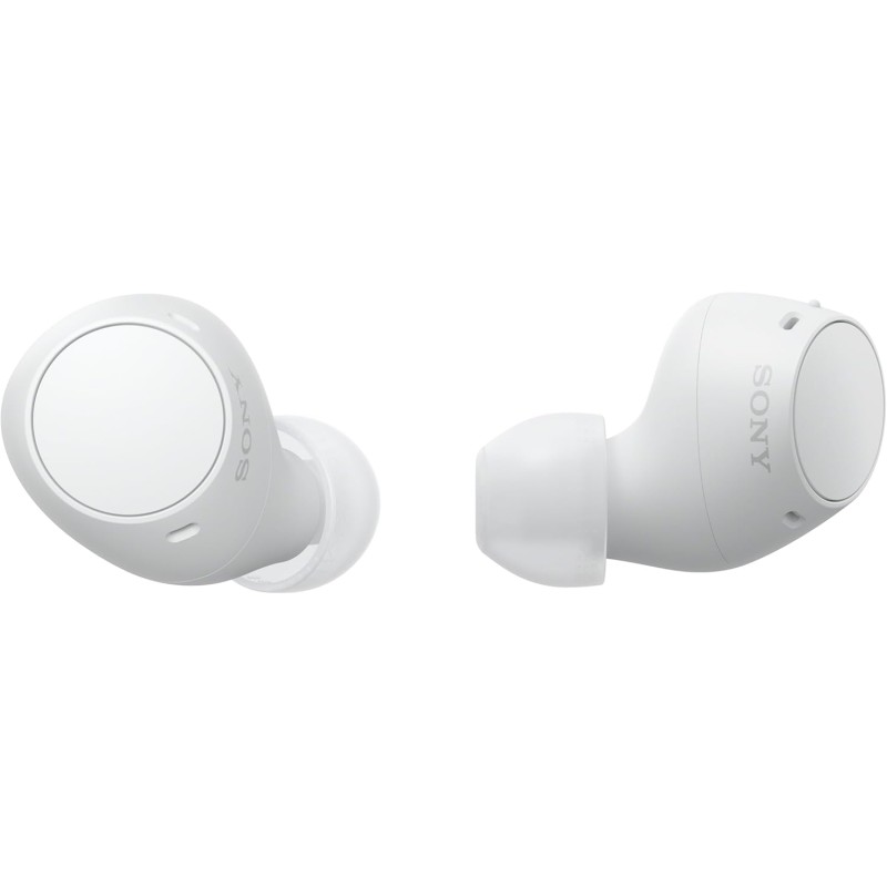 Sony WFC510 | Cuffie True Wireless - Piccole e leggere, Connessione Bluetooth Multipoint, Ambient Sound, Classificazione IPX4, Spotify Tap, Ricarica Rapida, Batteria da 22 ore, iOS e Android -Bianco - Bianco