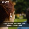 Sony WFC510 | Cuffie True Wireless - Piccole e leggere, Connessione Bluetooth Multipoint, Ambient Sound, Classificazione IPX4, Spotify Tap, Ricarica Rapida, Batteria da 22 ore, iOS e Android -Bianco - Bianco