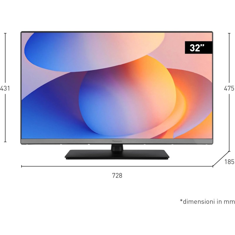 Panasonic TB-32S40AEZ, Serie S40 32 pollici Smart TV LED HD, 2024, TiVo, Controllo Vocale Google e Alexa, Game Mode, Media Player, HDR, HDMI, WLAN, Per un'Esperienza Visiva Ottimale - 32" Panasonic TB-32S40AEZ, Serie S40 32 pollici Smart TV LED HD, 2024, TiVo, Controllo Vocale Google e Alexa, Game Mode, Media Player, HDR, HDMI, WLAN, Per un'Esperienza Visiva Ottimale - 32"