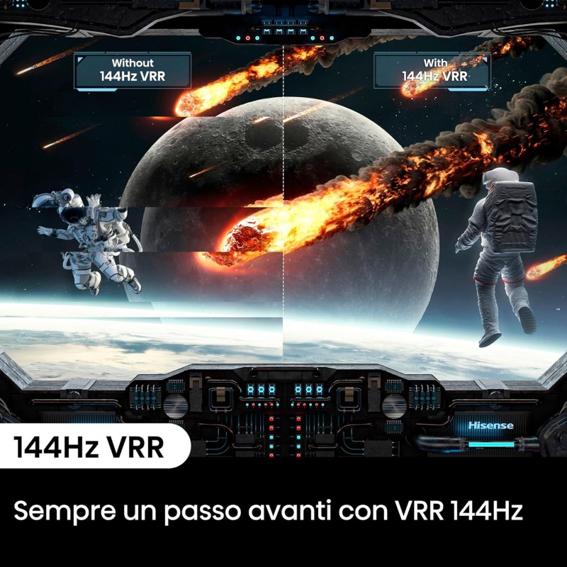 TV Hisense 100" QLED 4K 144Hz 100E7NQ, Smart TV VIDAA U8, Dolby Vision IQ, HDR 10+ Adaptive, 144hz Game Mode PRO, Dolby Atmos 2.1 con Subwoofer, Alexa Built-in, VIDAA Voice, Tuner DVB-T2/S2, lativù 4K - 100'' TV Hisense 100" QLED 4K 144Hz 100E7NQ, Smart TV VIDAA U8, Dolby Vision IQ, HDR 10+ Adaptive, 144hz Game Mode PRO, Dolby Atmos 2.1 con Subwoofer, Alexa Built-in, VIDAA Voice, Tuner DVB-T2/S2, lativù 4K - 100''