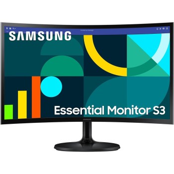 Samsung Monitor S36GD (S24D362), Curvo (1800R), 24'', 1920x1080 (Full HD), VA, 100Hz, 4ms (GtG), D-Sub, HDMI, Ingresso Audio, Eye Saver Mode, Flicker Free - 24''