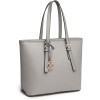 Miss Lulu Borsa Tote Donna Università Grande, Elegante Mano Bag Maniglia Regolabile, PU Pelle per Viaggi, Lavoro e Scuola - 1-2 Grigio Miss Lulu Borsa Tote Donna Università Grande, Elegante Mano Bag Maniglia Regolabile, PU Pelle per Viaggi, Lavoro e Scuola - 1-2 Grigio