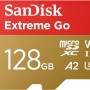 SanDisk 128GB Extreme Go scheda microSDXC + adattatore SD (per smartphones e Tablet Android, Action Cam, Drones, UHS-I, fino a 200 MB/s, 5K, 4K, UHD, V30, Rescue PRO Deluxe, Class 10, U3) per Amazon - 128GB