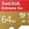 SanDisk 64GB Extreme Go scheda microSDXC + adattatore SD (per smartphones e Tablet Android, Action Cam, Drones, UHS-I, fino a 200 MB/s, 5K, 4K, UHD, V30, Rescue PRO Deluxe, Class 10, U3) per Amazon - 64GB