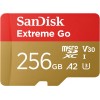 SanDisk 256GB Extreme Go scheda microSDXC + adattatore SD (per smartphones e Tablet Android, Action Cam, Drones, UHS-I, fino a 200 MB/s, 5K, 4K, UHD, V30, Rescue PRO Deluxe, Class 10, U3) per Amazon - 256GB