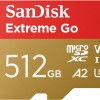 SanDisk 512GB Extreme Go scheda microSDXC + adattatore SD (per smartphones e Tablet Android, Action Cam, Drones, UHS-I, fino a 200 MB/s, 5K, 4K, UHD, V30, Rescue PRO Deluxe, Class 10, U3) per Amazon - 512GB