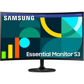 Samsung Monitor S36GD (S27D362), Curvo (1800R), 27'', 1920x1080 (Full HD), VA, 100Hz, 4ms (GtG), D-Sub, HDMI, Ingresso Audio, Eye Saver Mode, Flicker Free - 27''