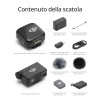 DJI Mic Mini (2 TX + 1 RX + Custodia di ricarica), microfono wireless, leggero, audio di alta qualità, 48 ore di utilizzo, cancellazione rumore, microfono senza fili per fotocamere/iPhone/Android,vlog