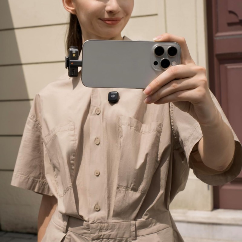 DJI Mic Mini (1 TX + 1 RX),microfono lavalier, leggerissimo, audio di alta qualità, cancellazione del rumore, regolazione automatica, microfono senza fili per fotocamere/iPhone/Android, vlog DJI Mic Mini (1 TX + 1 RX),microfono lavalier, leggerissimo, audio di alta qualità, cancellazione del rumore, regolazione automatica, microfono senza fili per fotocamere/iPhone/Android, vlog