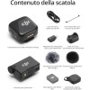 DJI Mic Mini (1 TX + 1 RX),microfono lavalier, leggerissimo, audio di alta qualità, cancellazione del rumore, regolazione automatica, microfono senza fili per fotocamere/iPhone/Android, vlog DJI Mic Mini (1 TX + 1 RX),microfono lavalier, leggerissimo, audio di alta qualità, cancellazione del rumore, regolazione automatica, microfono senza fili per fotocamere/iPhone/Android, vlog