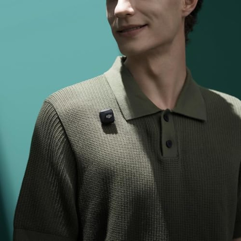 DJI Trasmettitore Mic Mini (Nero infinity),microfoni wireless, leggerissimo, audio di alta qualità, OsmoAudio, cancellazione del rumore, microfono senza fili per fotocamere/iPhone/Android, vlog