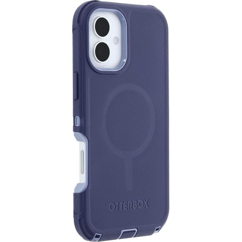 OtterBox Cover Defender Series MagSafe per iPhone 16 Plus, custodia protettiva antiurto, a prova di caduta, protezione estrema, testata 7x norme MIL-STD 810G, Viola - iPhone 16 Plus Viola