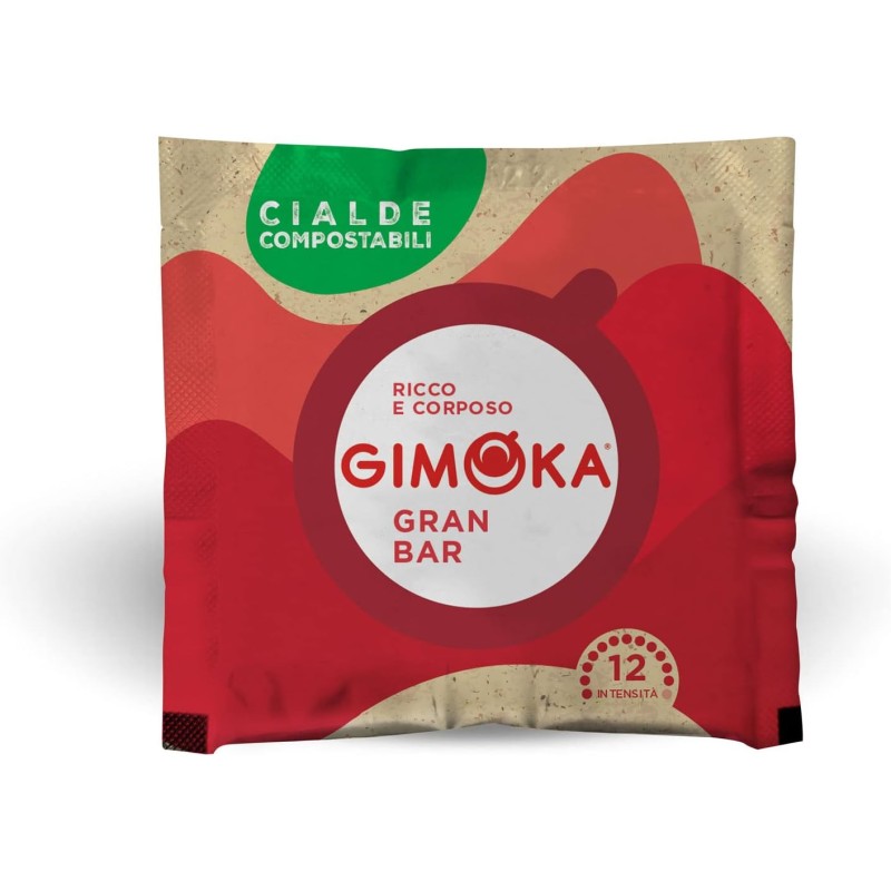 Gimoka - Compatibile Per Easy Serving Espresso - Cialde Ese 44-100 Cialde - Gusto GRAN BAR INTENSO - Intensità 12 - In Carta Compostabile (Confezione da 3) - 100 unità (Confezione da 3) Gimoka - Compatibile Per Easy Serving Espresso - Cialde Ese 44-100 Cialde - Gusto GRAN BAR INTENSO - Intensità 12 - In Carta Compostabile (Confezione da 3) - 100 unità (Confezione da 3)