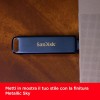SanDisk 128GB Phone Drive chiavetta USB per iPhone/iPad, PC e Mac (2-in-1 archiviazione iPhone, con connettori Lightning e USB-C Backup Automatico, Protezione Tramite Password) Metallic Sky - 128 GB Phone Metallic Sky