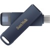 SanDisk 128GB Phone Drive chiavetta USB per iPhone/iPad, PC e Mac (2-in-1 archiviazione iPhone, con connettori Lightning e USB-C Backup Automatico, Protezione Tramite Password) Metallic Sky - 128 GB Phone Metallic Sky