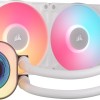 CORSAIR iCUE LINK TITAN 240 RX LCD Raffreddatore CPU a Liquido – Motore di Raffreddamento FlowDrive – Intel LGA 1851/1700, AMD AM5/AM4 – 2x RX120 Ventole RGB – iCUE LINK System Hub Incluso – Bianco - 240mm AIO Bianco