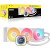 CORSAIR iCUE LINK TITAN 360 RX LCD Raffreddatore CPU a Liquido – Motore di Raffreddamento FlowDrive – Intel LGA 1851/1700, AMD AM5/AM4 – 3x RX120 Ventole RGB – iCUE LINK System Hub Incluso – Bianco - 360mm AIO Bianco