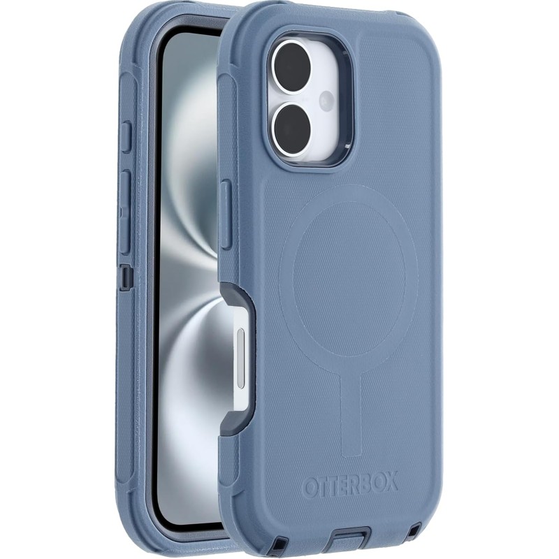 OtterBox Cover Defender Series MagSafe per iPhone 16, custodia protettiva antiurto, a prova di caduta, protezione estrema, testata 7x norme MIL-STD 810G, Blu - iPhone 16 Blu OtterBox Cover Defender Series MagSafe per iPhone 16, custodia protettiva antiurto, a prova di caduta, protezione estrema, testata 7x norme MIL-STD 810G, Blu - iPhone 16 Blu