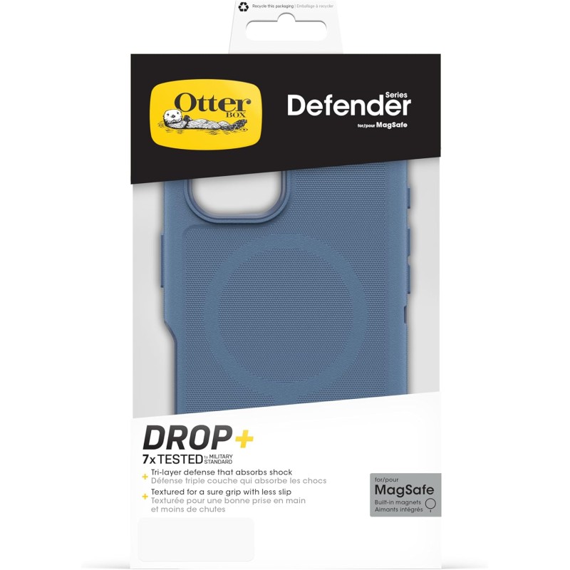 OtterBox Cover Defender Series MagSafe per iPhone 16, custodia protettiva antiurto, a prova di caduta, protezione estrema, testata 7x norme MIL-STD 810G, Blu - iPhone 16 Blu OtterBox Cover Defender Series MagSafe per iPhone 16, custodia protettiva antiurto, a prova di caduta, protezione estrema, testata 7x norme MIL-STD 810G, Blu - iPhone 16 Blu