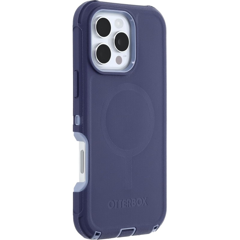 OtterBox Cover Defender Series MagSafe per iPhone 16 Pro Max, custodia protettiva antiurto, a prova di caduta, protezione estrema, testata 7x norme MIL-STD 810G, Viola - iPhone 16 Pro Max Viola