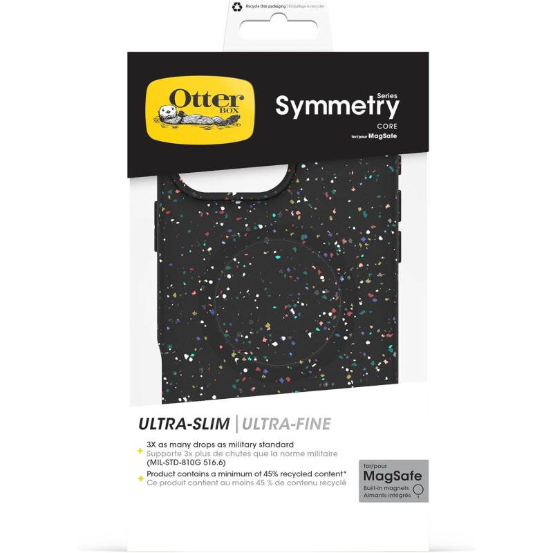 OtterBox Cover per iPhone 16 Pro Max Symmetry Series Core MagSafe, resistente a shock e cadute, ultra sottile, protettiva, Testata 3x vs norme MIL-STD 810G, Nero - iPhone 16 Pro Max Nero OtterBox Cover per iPhone 16 Pro Max Symmetry Series Core MagSafe, resistente a shock e cadute, ultra sottile, protettiva, Testata 3x vs norme MIL-STD 810G, Nero - iPhone 16 Pro Max Nero