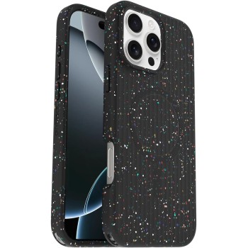 OtterBox Cover per iPhone 16 Pro Max Symmetry Series Core MagSafe, resistente a shock e cadute, ultra sottile, protettiva, Testata 3x vs norme MIL-STD 810G, Nero - iPhone 16 Pro Max Nero