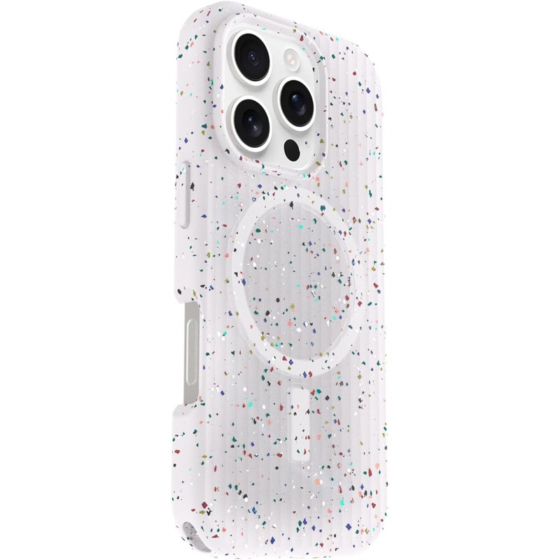 OtterBox Cover per iPhone 16 Pro Symmetry Series Core MagSafe, resistente a shock e cadute, ultra sottile, protettiva, Testata 3x vs norme MIL-STD 810G, Bianco - iPhone 16 Pro Bianco