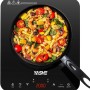 YASHE Piastra a induzione portatile singola 2000W, 10 livelli di potenza e temperatura, timer integrato, blocco di sicurezza, facile da pulire - 1 Fuochi Induzione