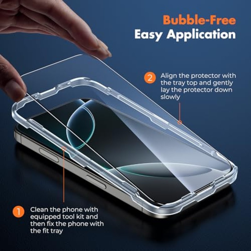 UNBREAKcable Pellicola iPhone 16 Pro Max, Completa Vetro Temperato Film, Antigraffio, Durezza 9H, Grado Militare, 99,99% HD, Tocco Sensibile, 3 pezzi - iPhone 16 Pro Max UNBREAKcable Pellicola iPhone 16 Pro Max, Completa Vetro Temperato Film, Antigraffio, Durezza 9H, Grado Militare, 99,99% HD, Tocco Sensibile, 3 pezzi - iPhone 16 Pro Max