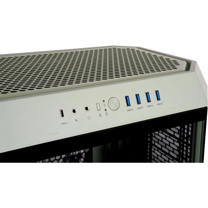 Thermaltake The Tower 600 Mid Tower Chassis | Hidden Connector | Green Thermaltake The Tower 600 Mid Tower Chassis | Hidden Connector | Green