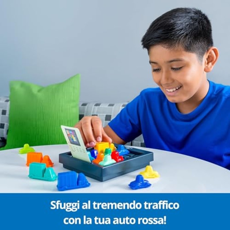 ThinkFun - Rush Hour Gioco | Giochi Da Tavolo per Bambini | 40 Sfide | Bambino e Bambina +8 Anni | Idee Regalo | Giochi Bambini +8 Anni | Rush Hour Regalo Natale