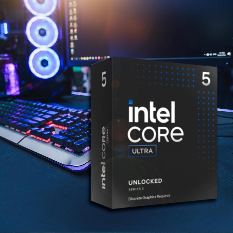 Intel® Core™ Ultra 5 per sistemi processore desktop 245KF 14 core 6 P-core + 8 E-core fino a 5,2 GHz, 5 245KF Intel® Core™ Ultra 5 per sistemi processore desktop 245KF 14 core 6 P-core + 8 E-core fino a 5,2 GHz, 5 245KF