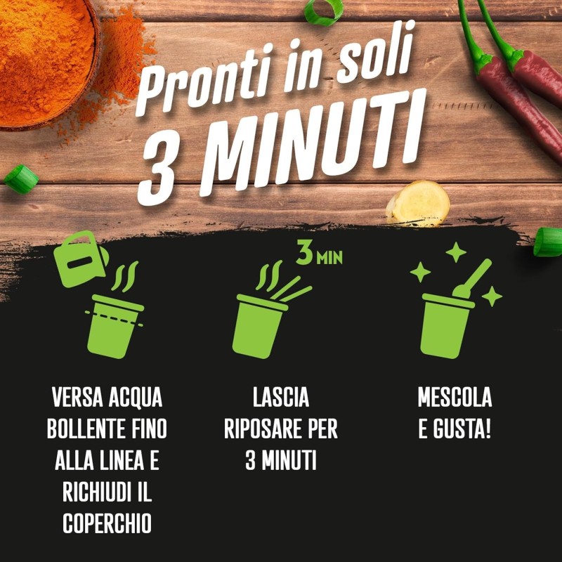 Knorr Noodles Spicy Chicken Taste, Noodles Istantanei, Spicy Chicken Taste, Pronti in 3 Minuti, Spezie Selezionate - 64 gr Knorr Noodles Spicy Chicken Taste, Noodles Istantanei, Spicy Chicken Taste, Pronti in 3 Minuti, Spezie Selezionate - 64 gr