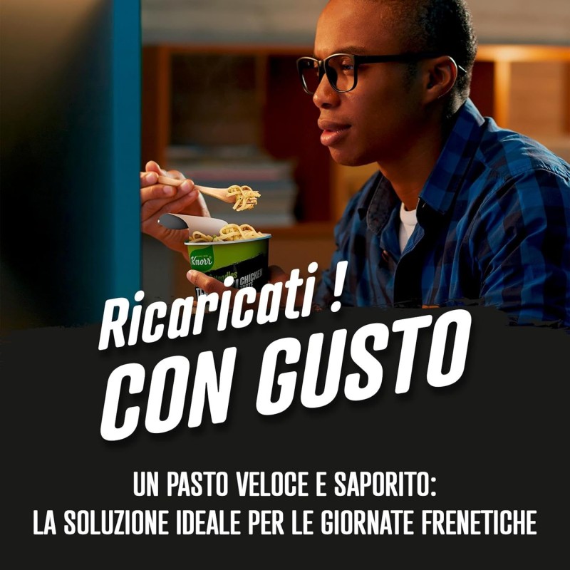 Knorr Noodles Teriyaki Chicken Taste, Noodles Istantanei, Teriyaki Chicken Taste, Pronti in 3 Minuti, Spezie Selezionate - 65 gr - 65 g (Confezione da 1)