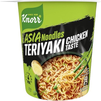 Knorr Noodles Teriyaki Chicken Taste, Noodles Istantanei, Teriyaki Chicken Taste, Pronti in 3 Minuti, Spezie Selezionate - 65 gr - 65 g (Confezione da 1) Knorr Noodles Teriyaki Chicken Taste, Noodles Istantanei, Teriyaki Chicken Taste, Pronti in 3 Minuti, Spezie Selezionate - 65 gr - 65 g (Confezione da 1)