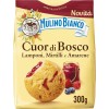 Mulino Bianco Biscotti Frollini Cuor di Bosco, con Lamponi, Mirtilli e Amarene, Colazione Ricca di Gusto, Senza Olio di Palma - 300 g