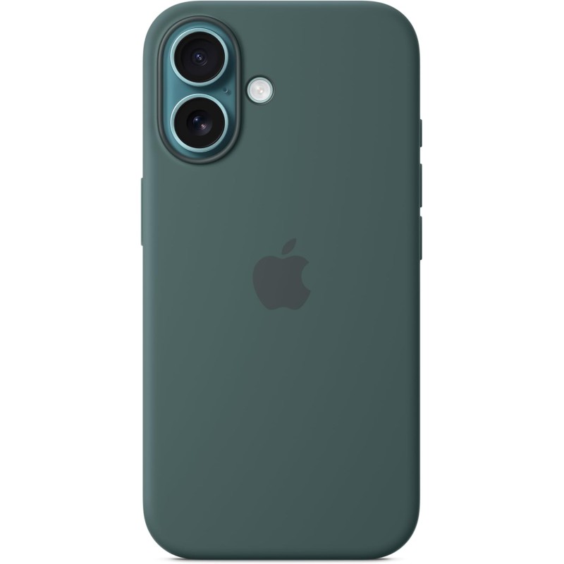 Apple Custodia MagSafe cover in silicone per iPhone 16 - Verde lago - Verde lago Apple Custodia MagSafe cover in silicone per iPhone 16 - Verde lago - Verde lago