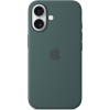 Apple Custodia MagSafe cover in silicone per iPhone 16 - Verde lago - Verde lago Apple Custodia MagSafe cover in silicone per iPhone 16 - Verde lago - Verde lago