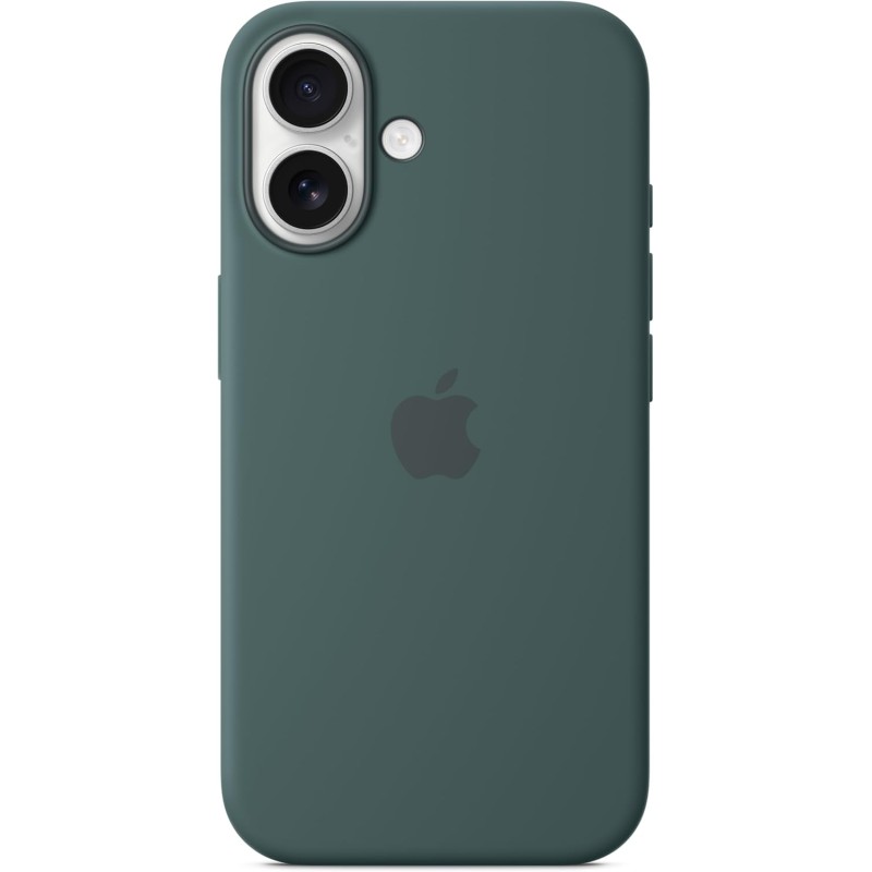 Apple Custodia MagSafe cover in silicone per iPhone 16 - Verde lago - Verde lago Apple Custodia MagSafe cover in silicone per iPhone 16 - Verde lago - Verde lago