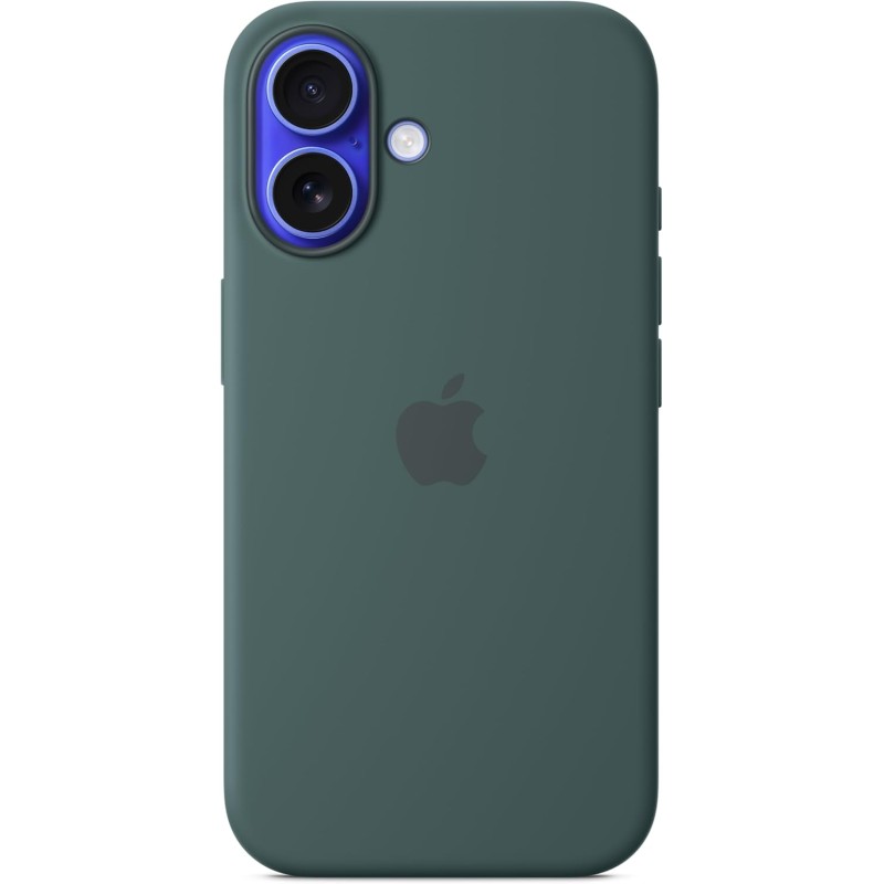 Apple Custodia MagSafe cover in silicone per iPhone 16 - Verde lago - Verde lago Apple Custodia MagSafe cover in silicone per iPhone 16 - Verde lago - Verde lago