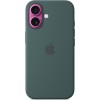 Apple Custodia MagSafe cover in silicone per iPhone 16 - Verde lago - Verde lago Apple Custodia MagSafe cover in silicone per iPhone 16 - Verde lago - Verde lago