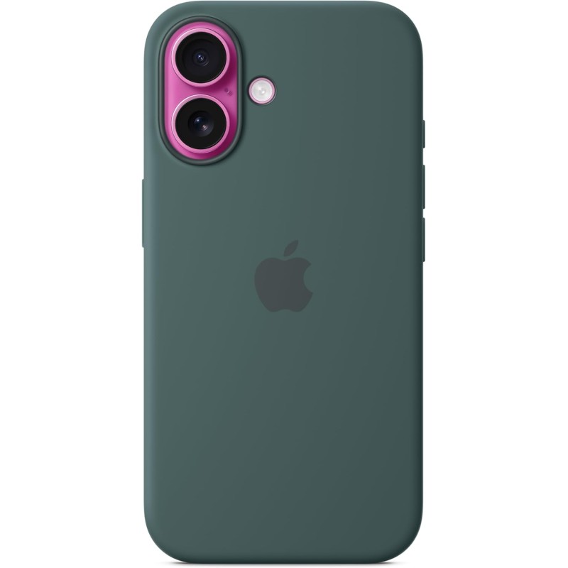 Apple Custodia MagSafe cover in silicone per iPhone 16 - Verde lago - Verde lago Apple Custodia MagSafe cover in silicone per iPhone 16 - Verde lago - Verde lago