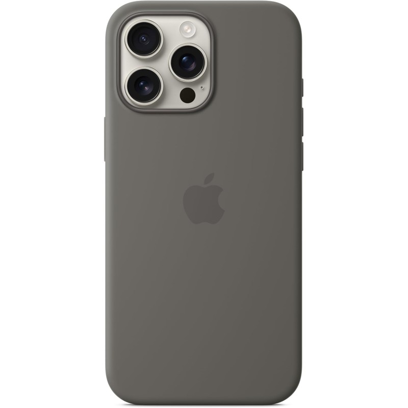 Apple Custodia MagSafe cover in silicone per iPhone 16 Pro Max - Grigio pietra - Grigio pietra Apple Custodia MagSafe cover in silicone per iPhone 16 Pro Max - Grigio pietra - Grigio pietra