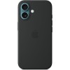 Apple Custodia MagSafe cover in silicone per iPhone 16 - Nero - Nero Apple Custodia MagSafe cover in silicone per iPhone 16 - Nero - Nero