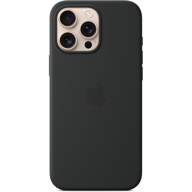 Apple Custodia MagSafe cover in silicone per iPhone 16 Pro Max - Nero - Nero Apple Custodia MagSafe cover in silicone per iPhone 16 Pro Max - Nero - Nero