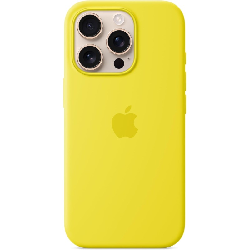 Apple Custodia MagSafe cover in silicone per iPhone 16 Pro - Giallo carambola - Giallo carambola Apple Custodia MagSafe cover in silicone per iPhone 16 Pro - Giallo carambola - Giallo carambola