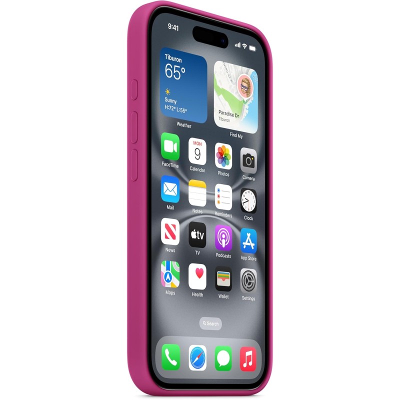 Apple Custodia MagSafe cover in silicone per iPhone 16 - Fucsia - Fucsia Apple Custodia MagSafe cover in silicone per iPhone 16 - Fucsia - Fucsia