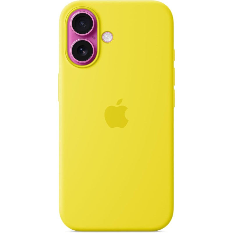 Apple Custodia MagSafe cover in silicone per iPhone 16 - Giallo carambola - Giallo carambola Apple Custodia MagSafe cover in silicone per iPhone 16 - Giallo carambola - Giallo carambola